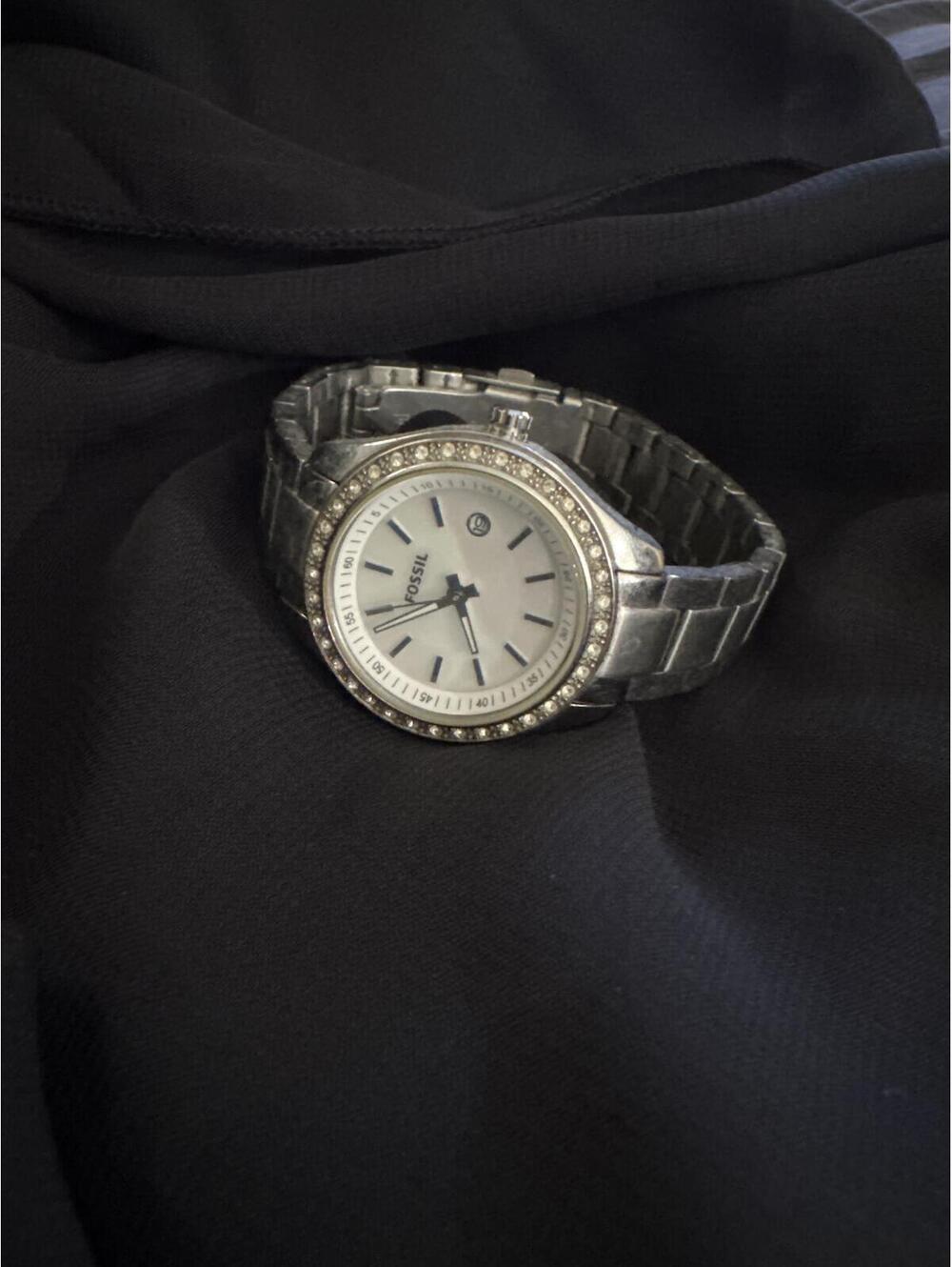 Fossil Women's Stainless Steel Watch with Crystal Accents ES